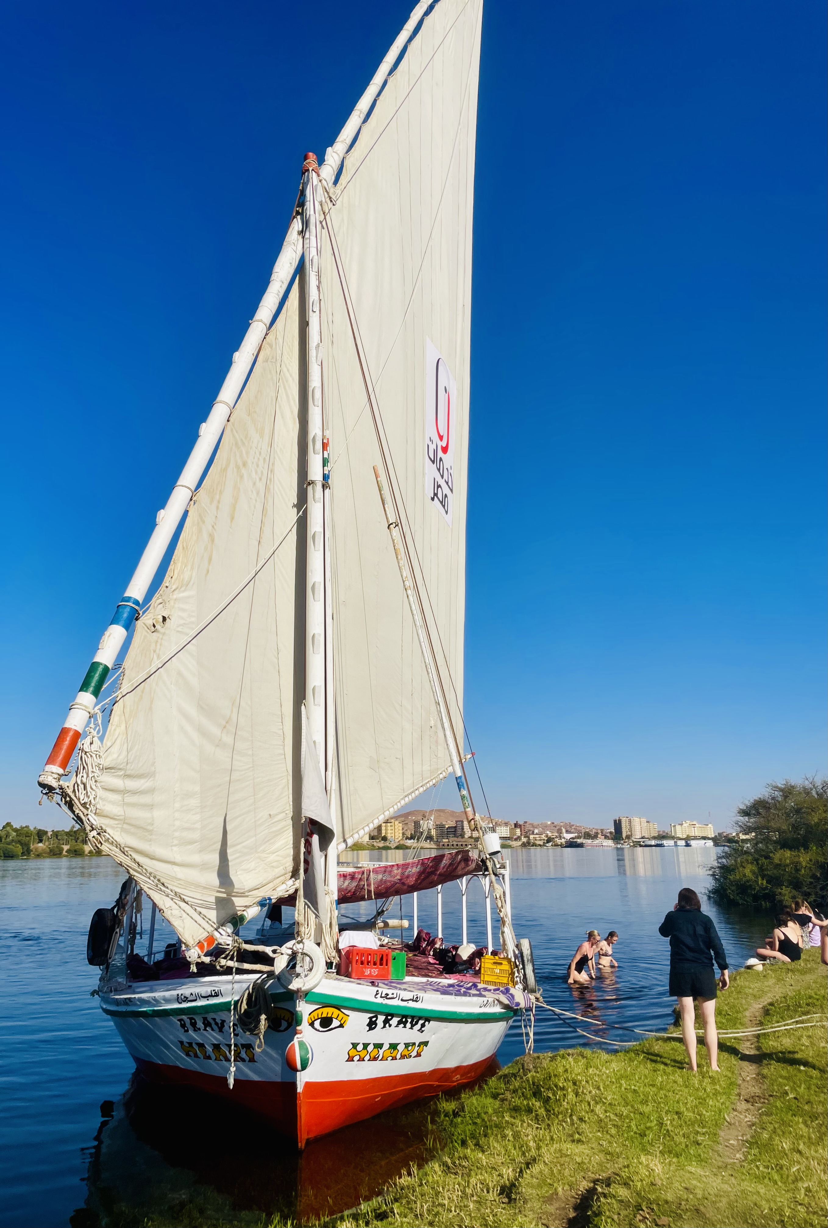 Sailing and sleeping on the Nile